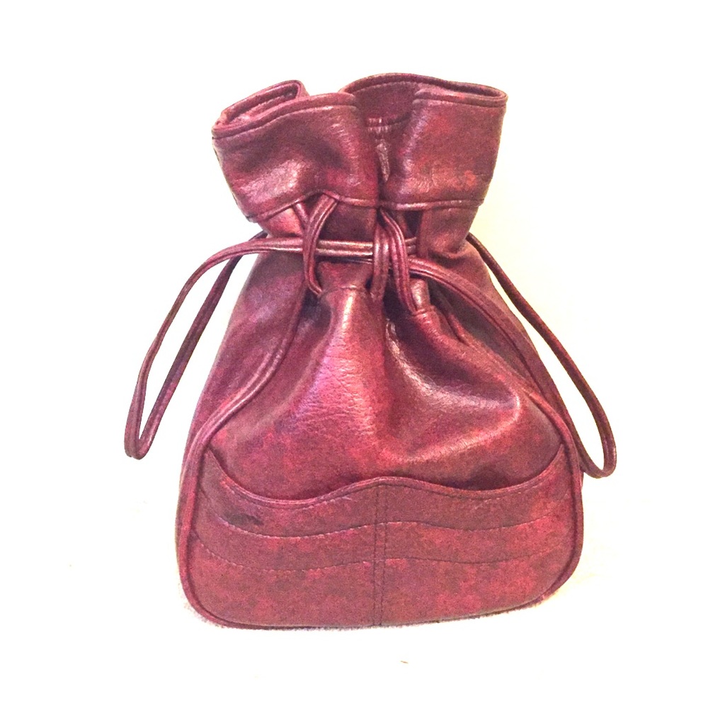 Thick leather bucket purse (price firm)
